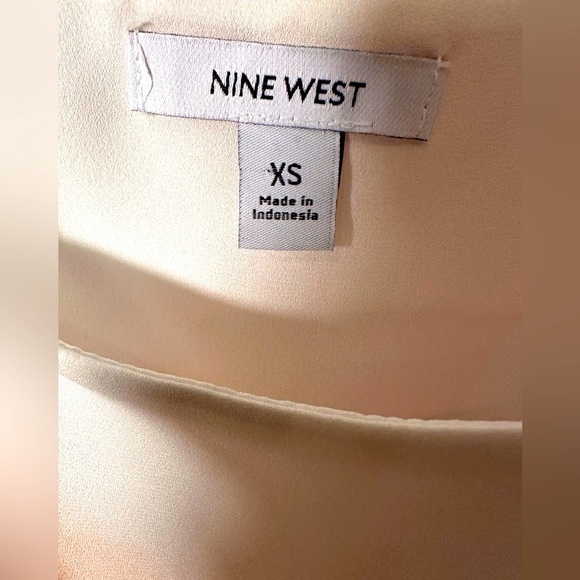 Nine West Beautiful Pleated Waist Spaghetti Strap Top - Picture 5 of 8